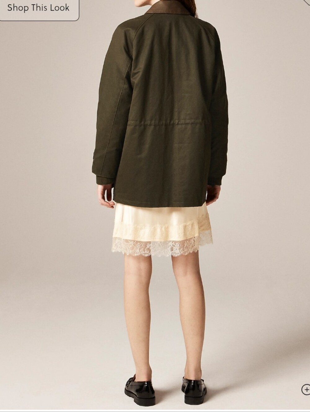 J Crew Broken-in Barn Jacket™ with faux-leather collar CP629 Size M NWT - Picture 5 of 11